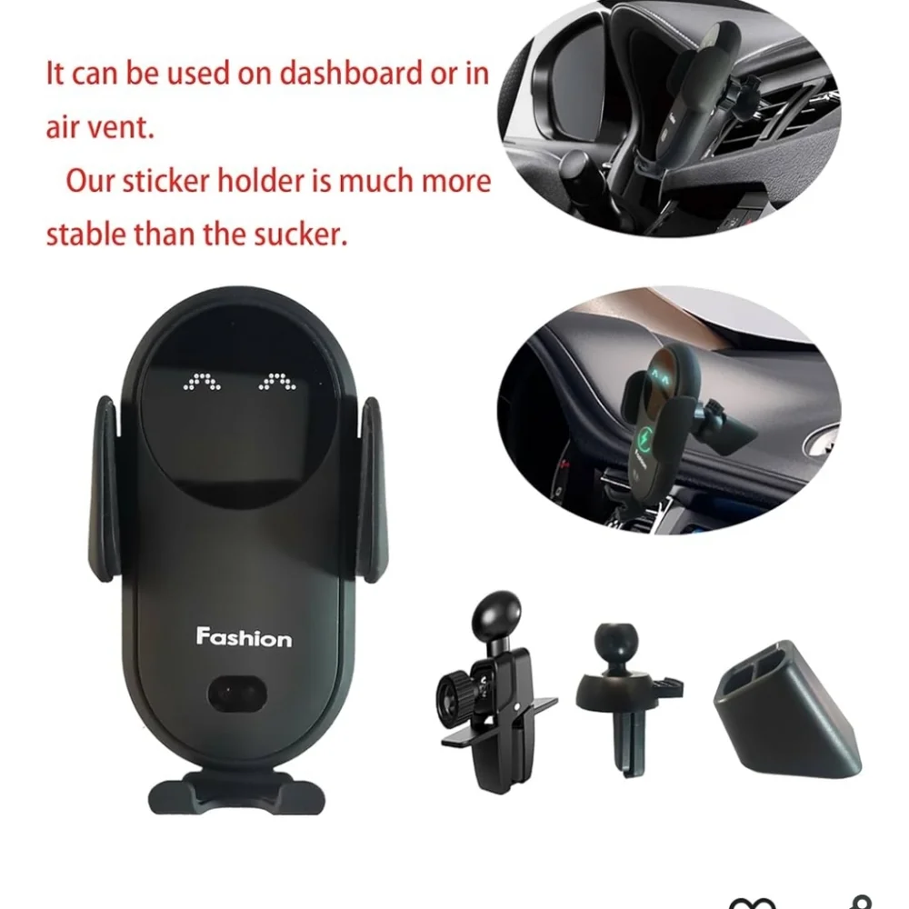 (1)4-in-1 Super Fast Charger & (1) Smart Sensor Car Charger In Black